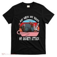 Opossum My Neck My Back My Anxiety Attack Retro Vintage T-Shirt thumb 0