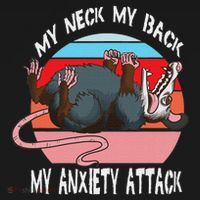 Opossum My Neck My Back My Anxiety Attack Retro Vintage T-Shirt thumb 7