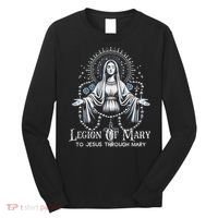 Of Mary Our Lady Catholic Long Sleeve Shirt thumb 0
