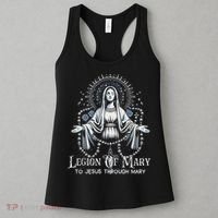 Of Mary Our Lady Catholic Women's Tank Top thumb 3