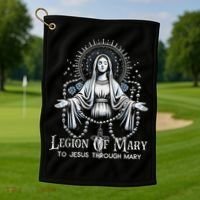 Of Mary Our Lady Catholic Golf Towel thumb 1