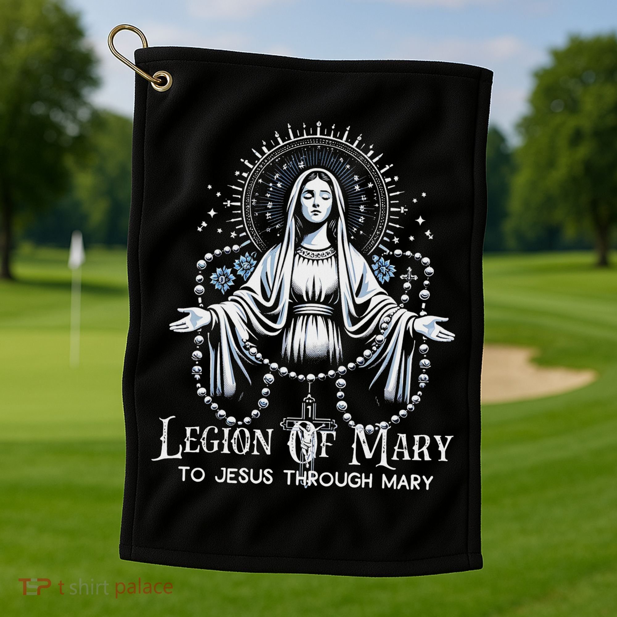 Of Mary Our Lady Catholic Golf Towel