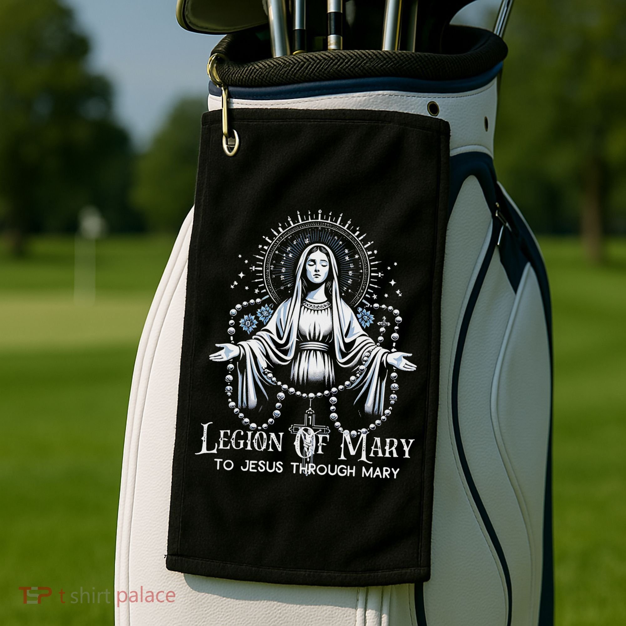 Of Mary Our Lady Catholic Golf Towel