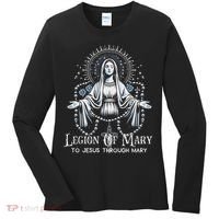 Of Mary Our Lady Catholic Women's Long Sleeve Shirt thumb 0