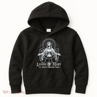Of Mary Our Lady Catholic Kids Hoodie thumb 0