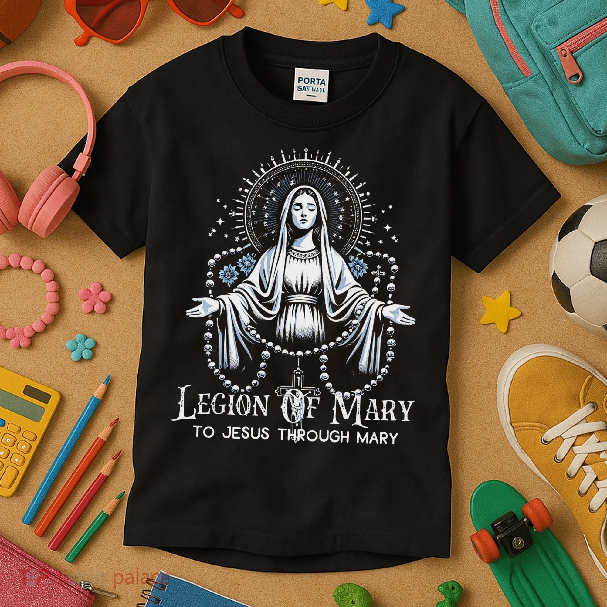 Of Mary Our Lady Catholic Kids T-Shirt