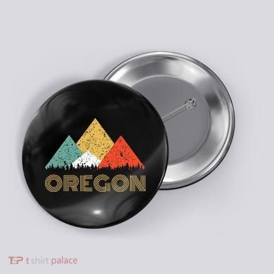 Oregon Mountain Button