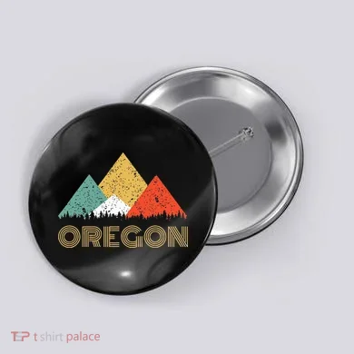 Oregon Mountain Button