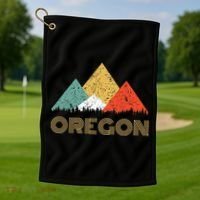 Oregon Mountain Golf Towel thumb 1