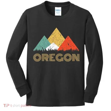 Oregon Mountain Kids Long Sleeve Shirt