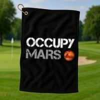 Occupy Mars Golf Towel thumb 1
