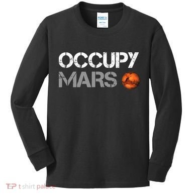 Occupy Mars Kids Long Sleeve Shirt