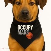 Occupy Mars USA-Made Doggie Bandana thumb 1