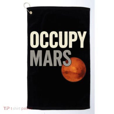 Occupy Mars Golf Towel
