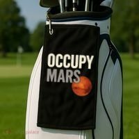 Occupy Mars Golf Towel thumb 2