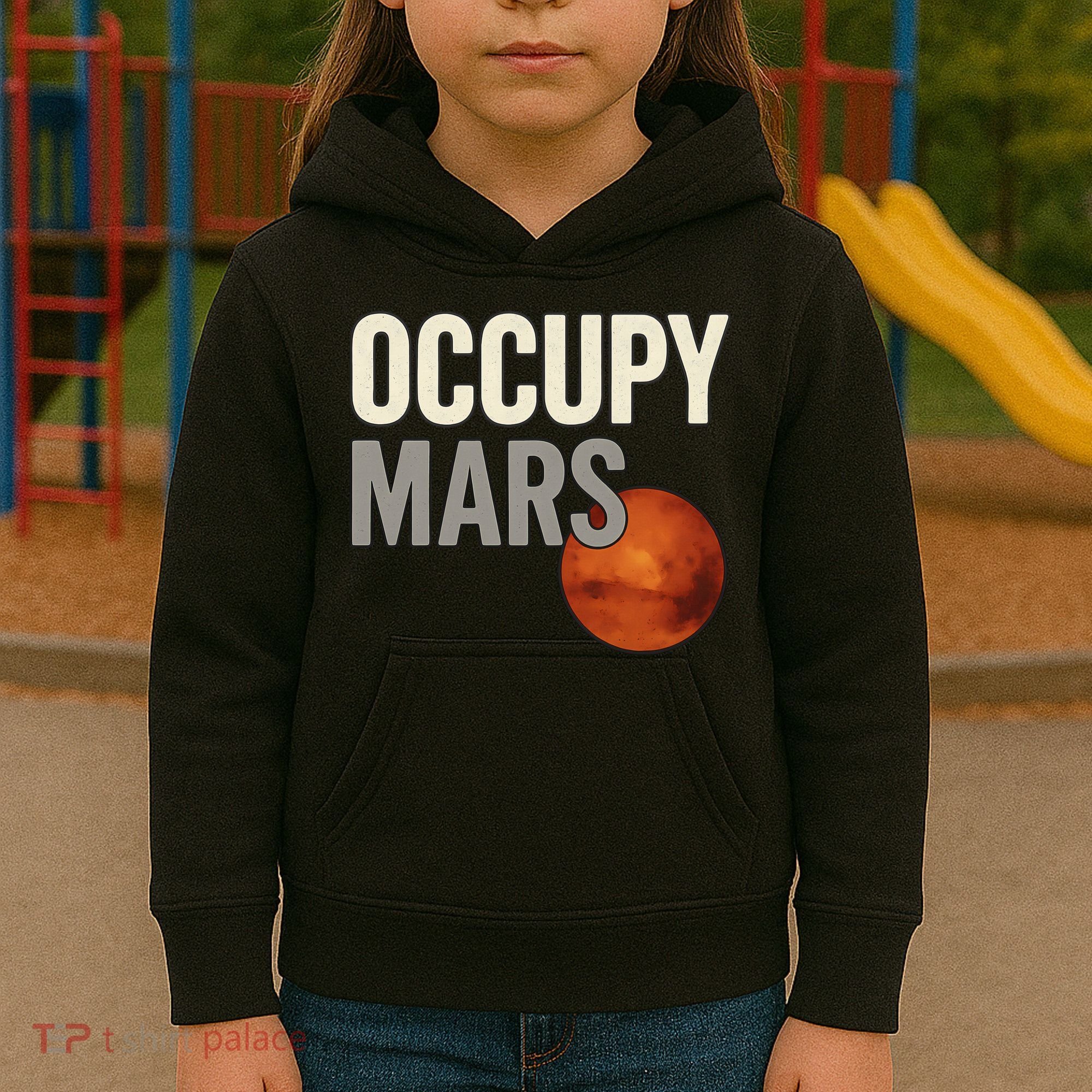 Occupy Mars Kids Hoodie
