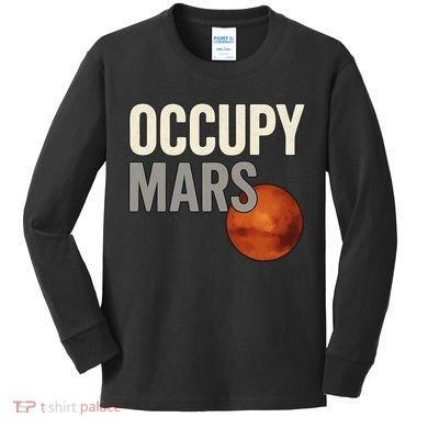 Occupy Mars Kids Long Sleeve Shirt