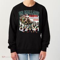 On Mallard On Gadwall Christmas Funny Duck Hunting Santa Women's Sweatshirt thumb 0