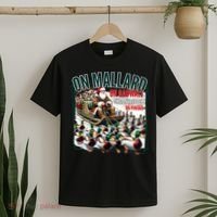 On Mallard On Gadwall Christmas Funny Duck Hunting Santa T-Shirt thumb 2