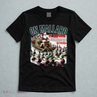 On Mallard On Gadwall Christmas Funny Duck Hunting Santa T-Shirt thumb 5