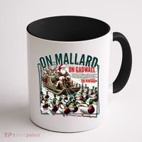 On Mallard On Gadwall Christmas Funny Duck Hunting Santa Coffee Mug thumb 1