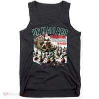 On Mallard On Gadwall Christmas Funny Duck Hunting Santa Tank Top thumb 0