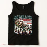 On Mallard On Gadwall Christmas Funny Duck Hunting Santa Tank Top thumb 2