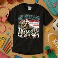 On Mallard On Gadwall Christmas Funny Duck Hunting Santa Kids T-Shirt thumb 3