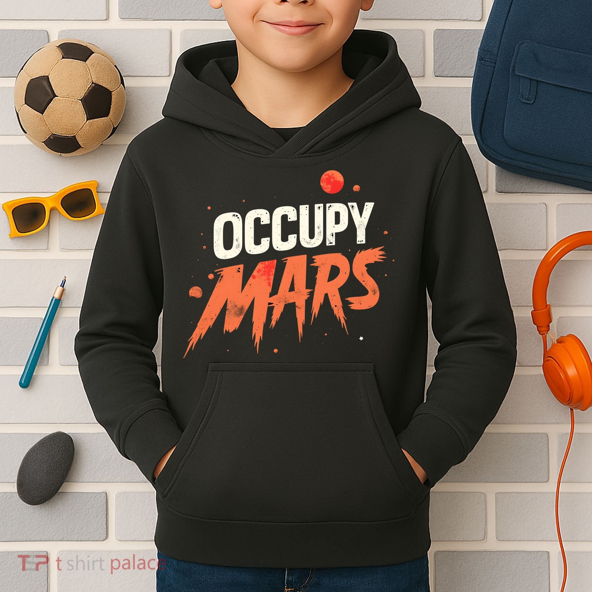 Occupy Mars Kids Hoodie