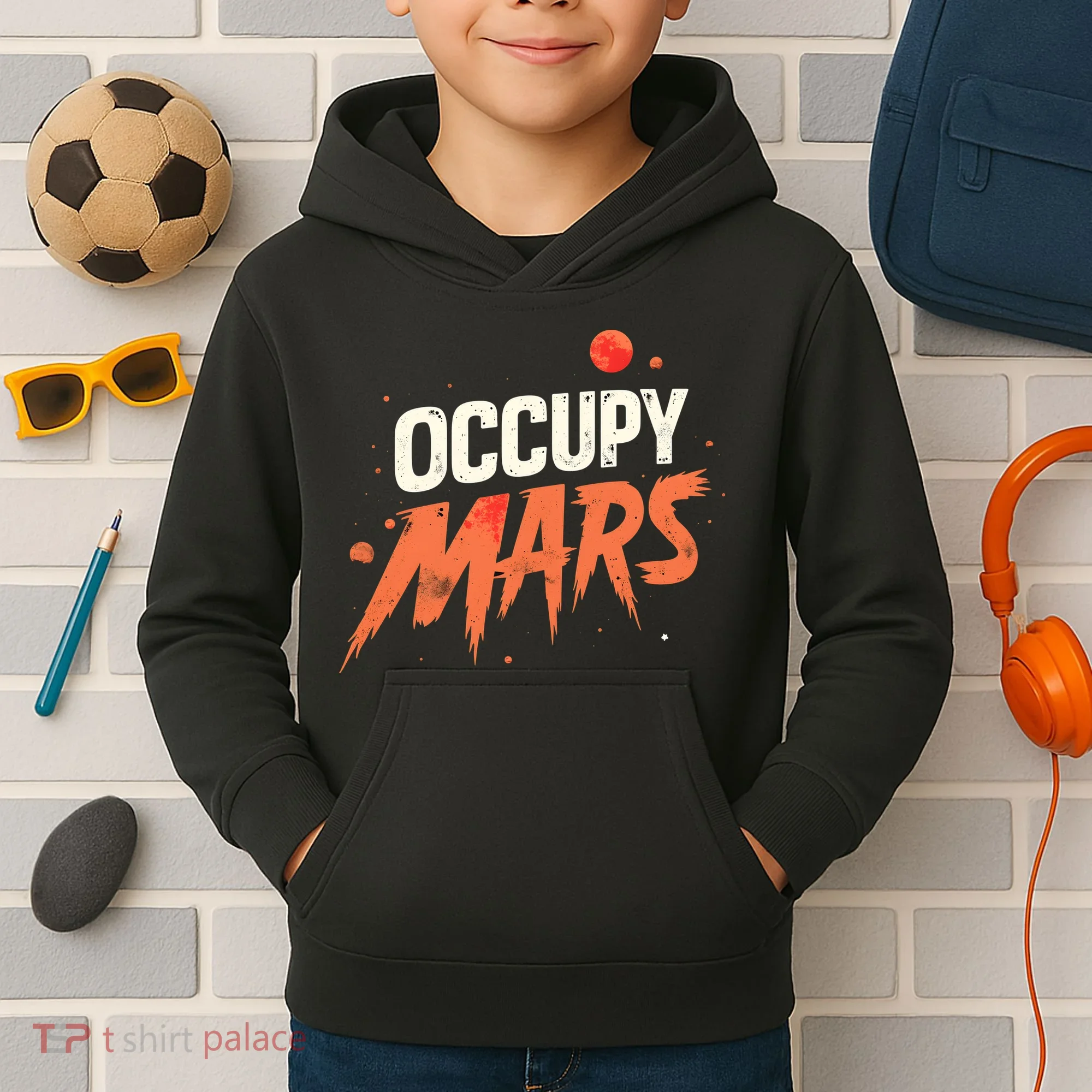 Occupy Mars Kids Hoodie