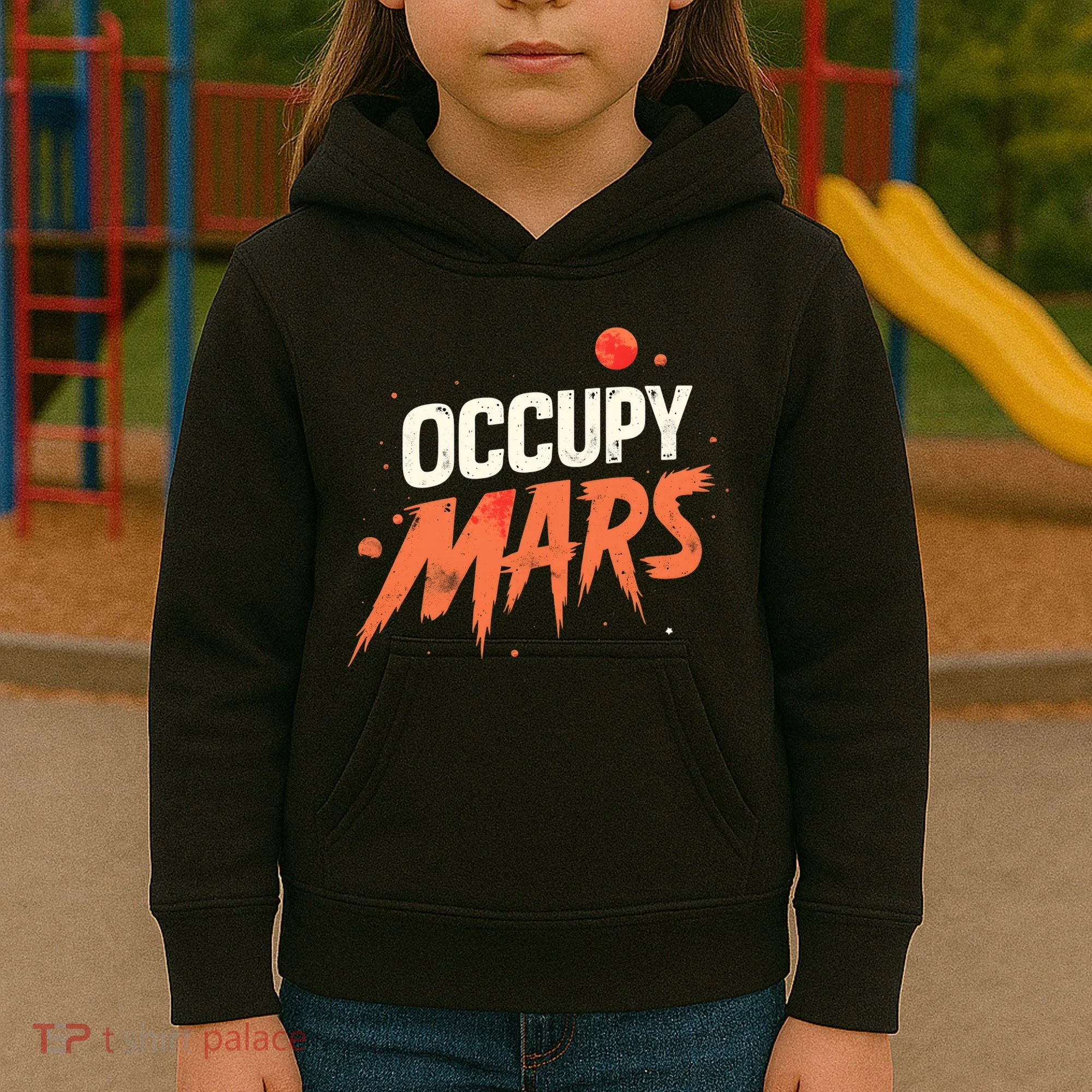 Occupy Mars Kids Hoodie