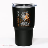 Orange MS Ribbons Heart Sister Multiple Sclerosis Awareness Tumbler thumb 0