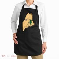 Original Maine State Flag Retro Northern New England Dirigo Apron thumb 2