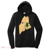 Original Maine State Flag Retro Northern New England Dirigo Women's Hoodie thumb 0