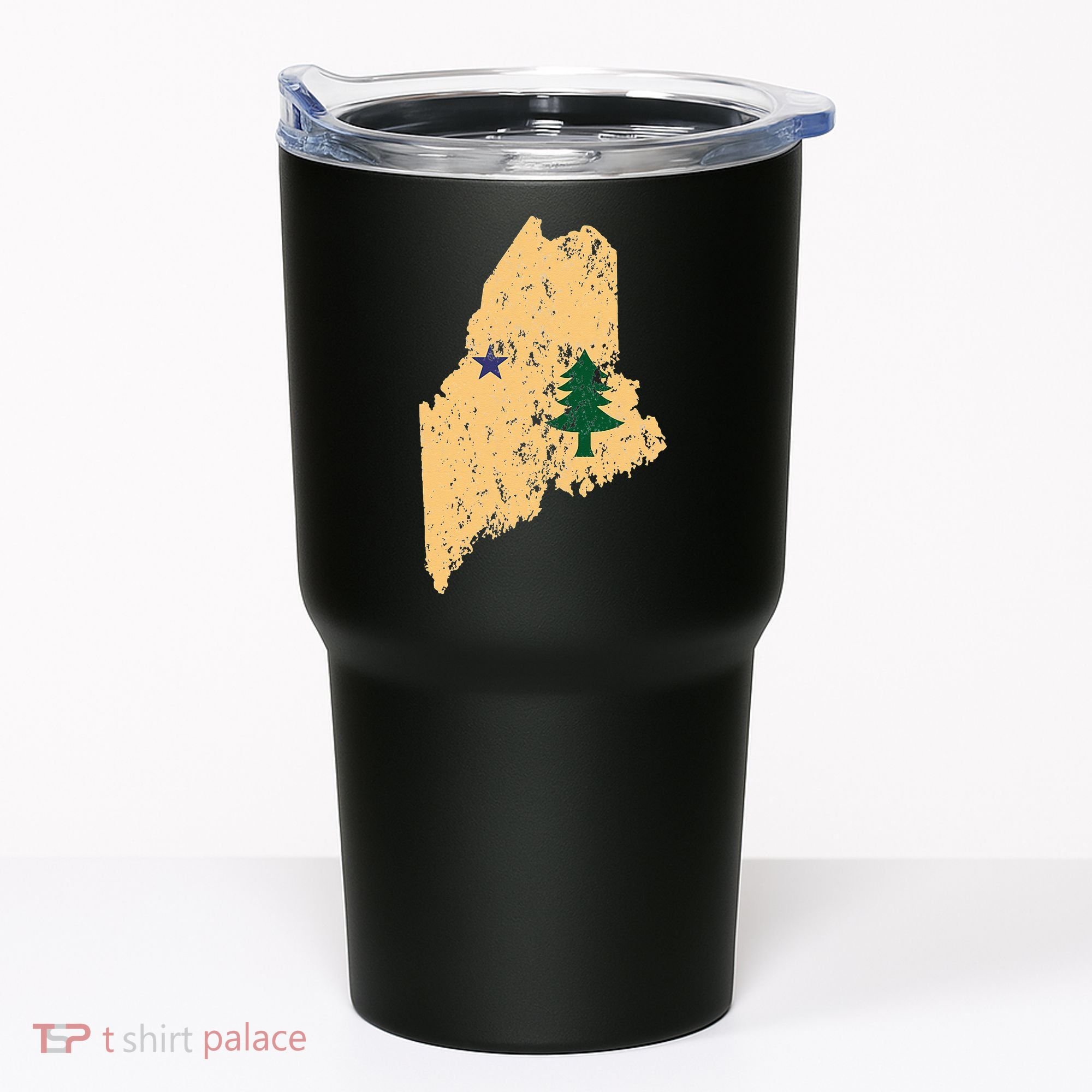 Original Maine State Flag Retro Northern New England Dirigo Tumbler
