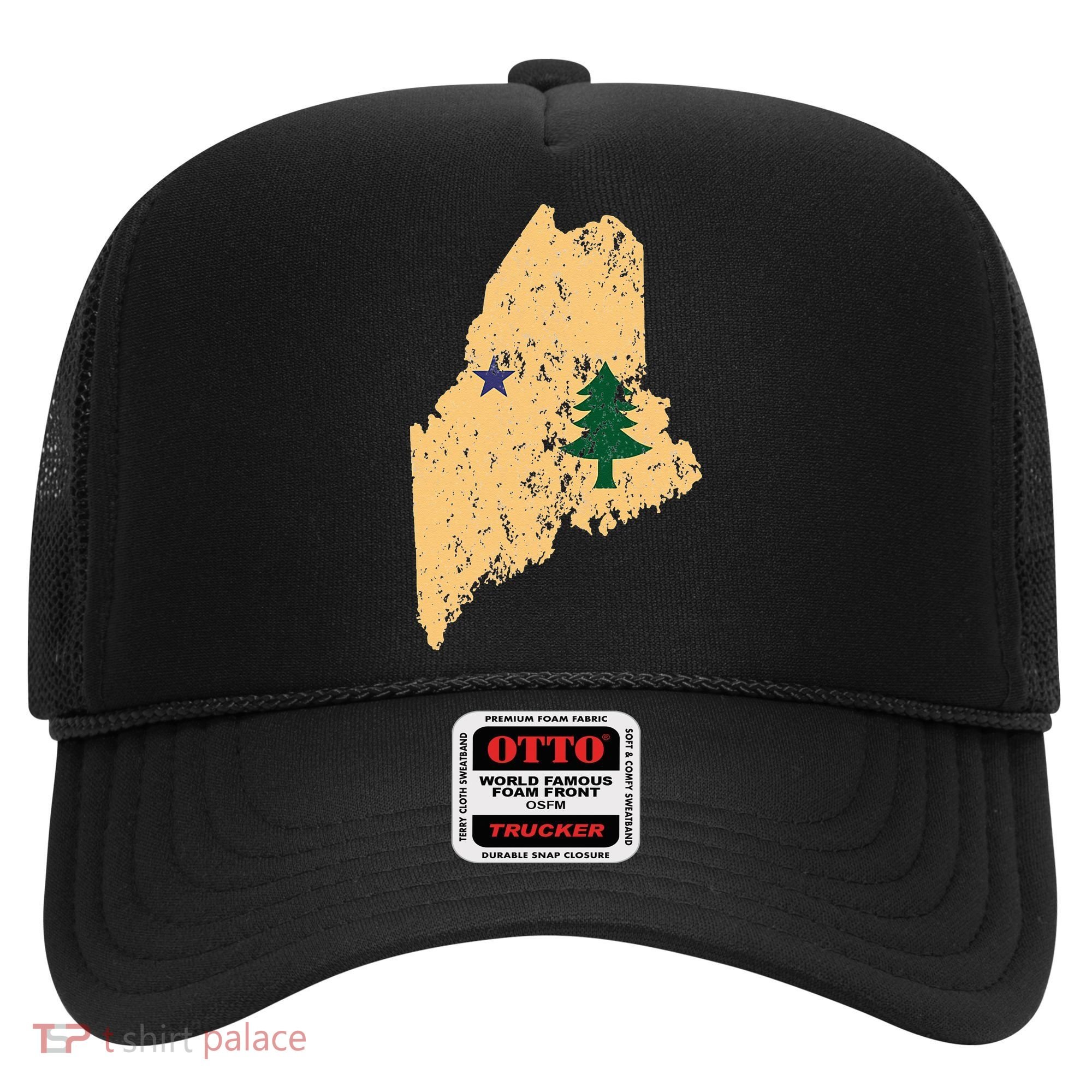 Original Maine State Flag Retro Northern New England Dirigo Hat