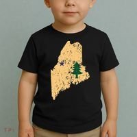 Original Maine State Flag Retro Northern New England Dirigo Toddler T-Shirt thumb 2
