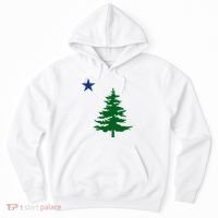 Old Maine State Flag 1901 Pine Tree Star Hoodie thumb 0