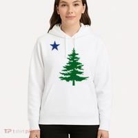 Old Maine State Flag 1901 Pine Tree Star Hoodie thumb 5