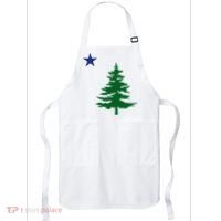 Old Maine State Flag 1901 Pine Tree Star Apron thumb 0