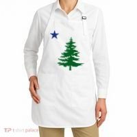 Old Maine State Flag 1901 Pine Tree Star Apron thumb 2