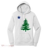 Old Maine State Flag 1901 Pine Tree Star Women's Hoodie thumb 0