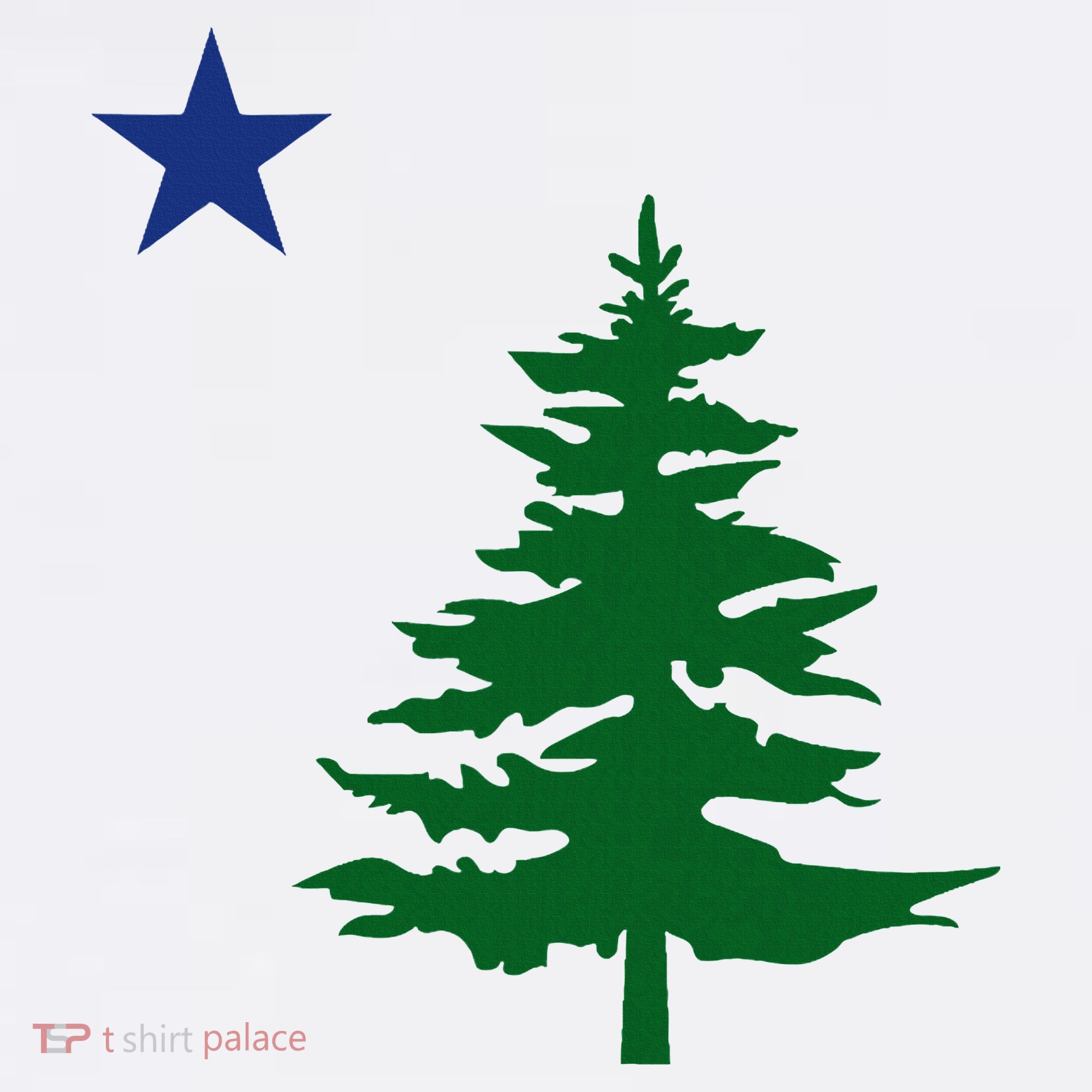 Old Maine State Flag 1901 Pine Tree Star Women's Tank Top
