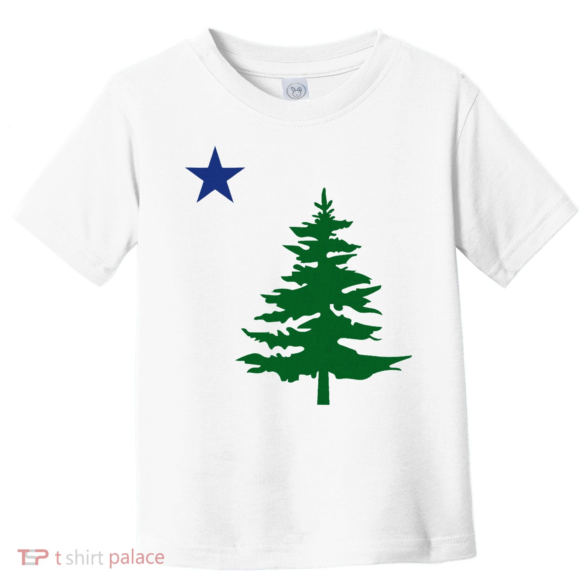 Old Maine State Flag 1901 Pine Tree Star Toddler T-Shirt