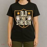 Old Man Strength Gym Father's Day Gift For Dad Zip Hoodie T-Shirt thumb 4