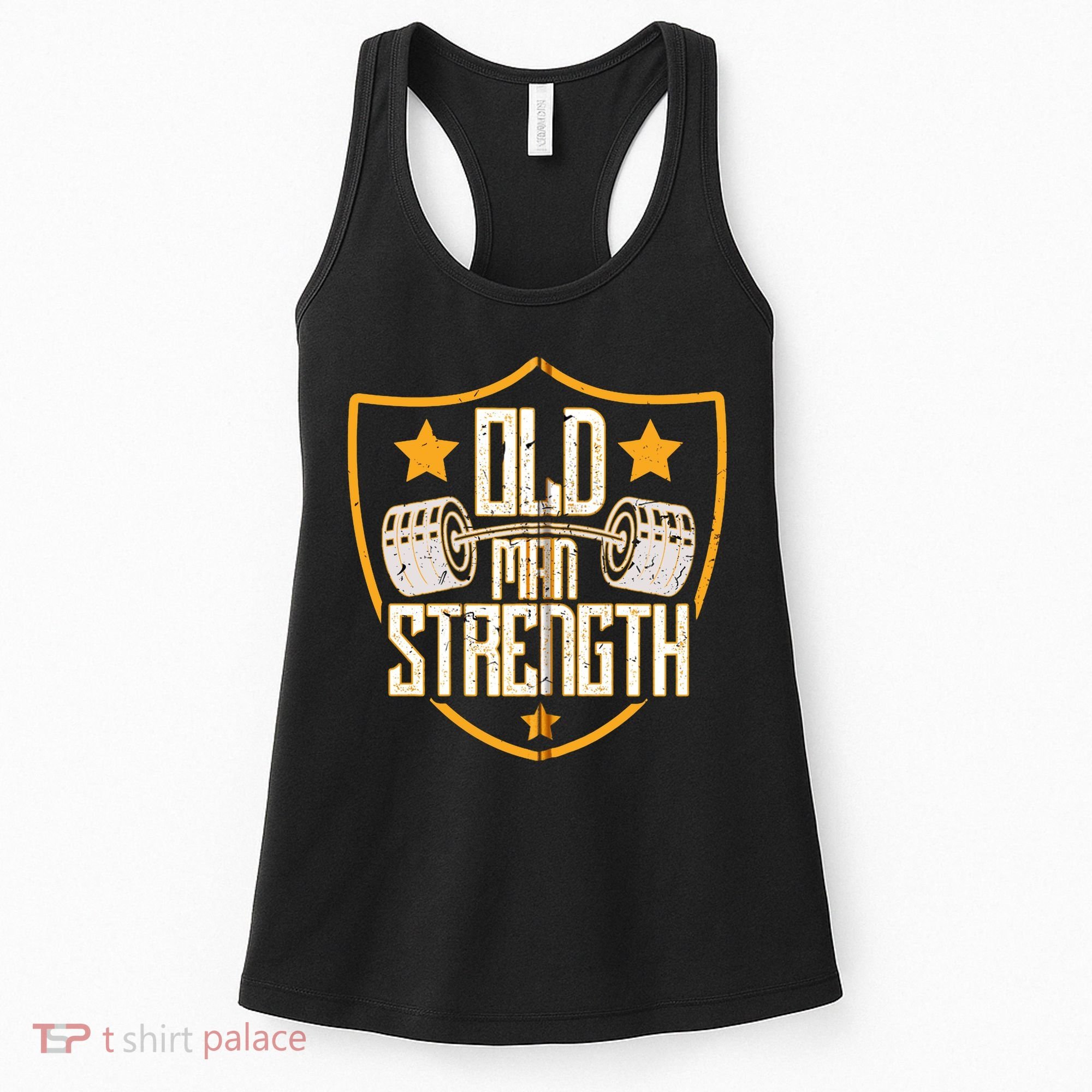 Old Man Strength Gym Father's Day Gift For Dad Zip Hoodie Women's Tank Top