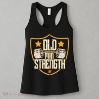 Old Man Strength Gym Father's Day Gift For Dad Zip Hoodie Women's Tank Top thumb 3