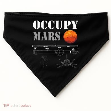 Occupy Mars Starship Rocket USA-Made Doggie Bandana