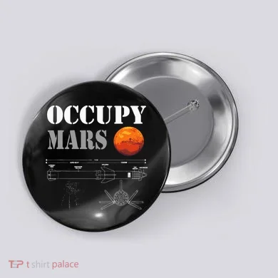 Occupy Mars Starship Rocket Button
