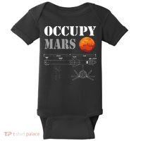 Occupy Mars Starship Rocket Baby Bodysuit thumb 0